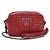 Borsa a tracolla in pelle rossa Prada Rosso