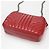 Borsa a tracolla in pelle rossa Prada Rosso - vista 2