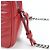 Borsa a tracolla in pelle rossa Prada Rosso - vista 7