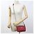 Borsa a tracolla in pelle rossa Prada Rosso - vista 9