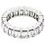 Autre Marque Voll-Eternity-Bandring aus Weißgold, mit Smaragdschliff-Diamanten. - Ansicht 2