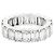 Autre Marque Voll-Eternity-Bandring aus Weißgold, mit Smaragdschliff-Diamanten. - Ansicht 3