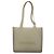 CHANEL Borsa Tote in Gomma Grigia Argento CC Auth 176921 Marrone - vista 2