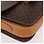 Céline Borsa in tela Macadam Celine con motivo carrozza in PVC pelle marrone oro Auth 177443A - vista 10