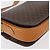 Céline Borsa in tela Macadam Celine con motivo carrozza in PVC pelle marrone oro Auth 177443A - vista 12