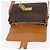 Céline Borsa in tela Macadam Celine con motivo carrozza in PVC pelle marrone oro Auth 177443A - vista 15