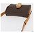 Céline Borsa in tela Macadam Celine con motivo carrozza in PVC pelle marrone oro Auth 177443A - vista 6
