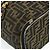 FENDI Borsa Vanity in Tela Zucca Marrone Nera Auth 176697 Nero - vista 13