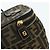 FENDI Borsa Vanity in Tela Zucca Marrone Nera Auth 176697 Nero - vista 14