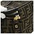 FENDI Borsa Vanity in Tela Zucca Marrone Nera Auth 176697 Nero - vista 15