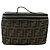 FENDI Borsa Vanity in Tela Zucca Marrone Nera Auth 176697 Nero - vista 2