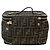 FENDI Borsa Vanity in Tela Zucca Marrone Nera Auth 176697 Nero - vista 3