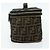 FENDI Borsa Vanity in Tela Zucca Marrone Nera Auth 176697 Nero - vista 4