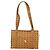 MCM Vicetos Logogram Tote Bag PVC Leather Brown Gold Auth BA12272 Golden - view 2
