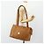 MCM Vicetos Logogram Tote Bag PVC Leather Brown Gold Auth BA12272 Golden - view 22