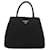 PRADA Borsa a mano in nylon nero argento Auth bs34479 - vista 13