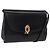 Borsa a Spalla in Pelle Nera e Oro GUCCI 004 056 0219 Auth ep14171 Nero D'oro