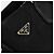 Borsa Tote PRADA in nylon e pelle nera dorata Auth am11435 Nero D'oro - vista 17