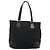 Borsa Tote PRADA in nylon e pelle nera dorata Auth am11435 Nero D'oro - vista 2