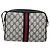 Bolso de Hombro Gucci GG Supreme Sherry Line PVC Marino Dorado 010 378 Auth 176374 Azul marino - vista 3