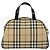 Borsa Boston in PVC Nova Check di Burberry Beige Argento Auth ep14044 - vista 3