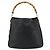 Borsa a mano in pelle Gucci Bamboo nera e oro 001 2404 Auth ep14183 Schwarz Golden - Ansicht 3