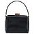 Borsa a mano in pelle Gucci Bamboo blu navy oro Auth ep14132 D'oro - vista 2