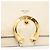 Borsa a spalla in pelle bianca e oro autentica Jimmy Choo BA12336 Bianco D'oro - vista 14