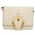 Borsa a spalla in pelle bianca e oro autentica Jimmy Choo BA12336 Bianco D'oro - vista 2