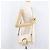 Borsa a spalla in pelle bianca e oro autentica Jimmy Choo BA12336 Bianco D'oro - vista 24