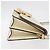 Borsa a spalla in pelle bianca e oro autentica Jimmy Choo BA12336 Bianco D'oro - vista 4