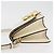 Borsa a spalla in pelle bianca e oro autentica Jimmy Choo BA12336 Bianco D'oro - vista 5