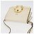 Borsa a spalla in pelle bianca e oro autentica Jimmy Choo BA12336 Bianco D'oro - vista 6