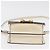 Borsa a spalla in pelle bianca e oro autentica Jimmy Choo BA12336 Bianco D'oro - vista 9