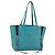 Chloé Borsa Tote in Pelle Chloe Blu Turchese Oro Auth bs34667 D'oro