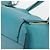 Chloé Borsa Tote in Pelle Chloe Blu Turchese Oro Auth bs34667 D'oro - vista 10