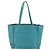 Chloé Borsa Tote in Pelle Chloe Blu Turchese Oro Auth bs34667 D'oro - vista 3