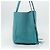 Chloé Borsa Tote in Pelle Chloe Blu Turchese Oro Auth bs34667 D'oro - vista 4