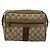 GUCCI GG Supreme Web Sherry Line Bag PVC Beige Red 56 02 004 Auth 176671 - vue 2