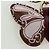 GUCCI GG Charm per Borsa a Farfalla in Pelle Embossata Marrone Oro Auth bs34756M D'oro - vista 3