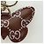 GUCCI GG Charm per Borsa a Farfalla in Pelle Embossata Marrone Oro Auth bs34756M D'oro - vista 8
