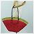 LOEWE Wassermelon Tote Bag Raffia 2-Wege Rot Auth 177114SAV - Ansicht 26