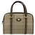 Borsa a mano Burberrys Nova Check in tela e pelle beige oro Auth ka4067 D'oro - vista 2