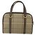 Borsa a mano Burberrys Nova Check in tela e pelle beige oro Auth ka4067 D'oro - vista 3