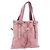 SAINT LAURENT Kahala Tote Tasche Canvas Rosa Silber 123435 Auth 176691 Pink