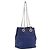 Céline Borsa a Spalla CELINE in Pelle Blu Argento Auth 177125A