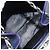 Céline Borsa a Spalla CELINE in Pelle Blu Argento Auth 177125A - vista 16