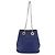 Céline Borsa a Spalla CELINE in Pelle Blu Argento Auth 177125A - vista 2
