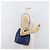 Céline Borsa a Spalla CELINE in Pelle Blu Argento Auth 177125A - vista 22