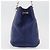 Céline Borsa a Spalla CELINE in Pelle Blu Argento Auth 177125A - vista 4
